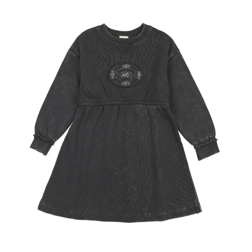 Off Black Stitch Studio Sweatshirt Dress