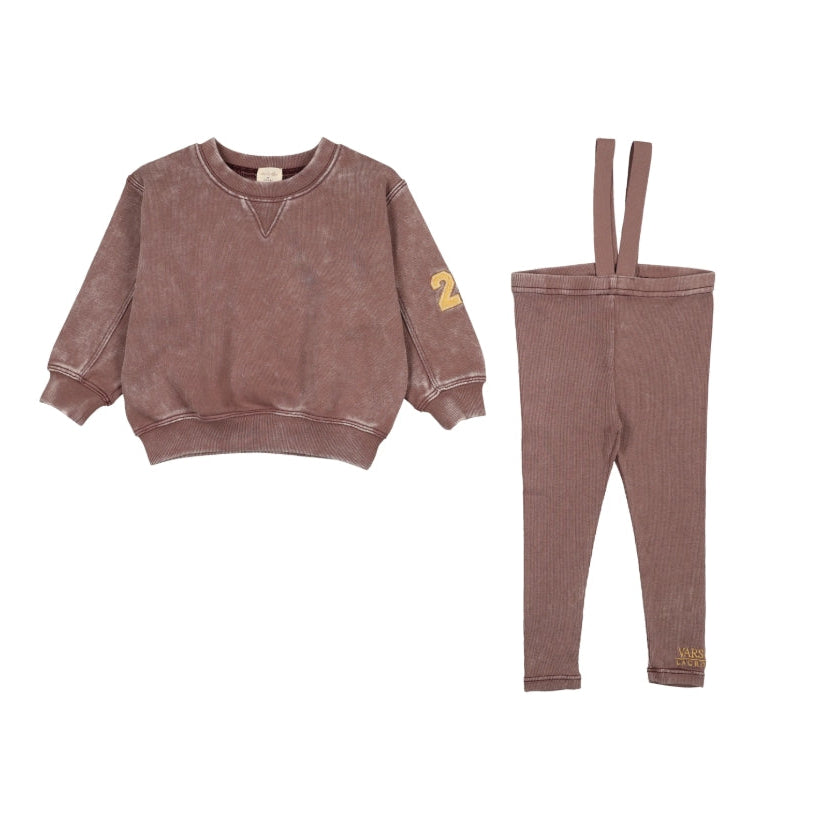 Misty Lilac Toddler Suspender Set