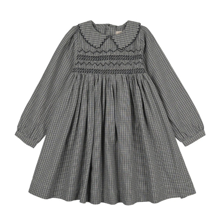 Dried Blue Plaid Edition Dress