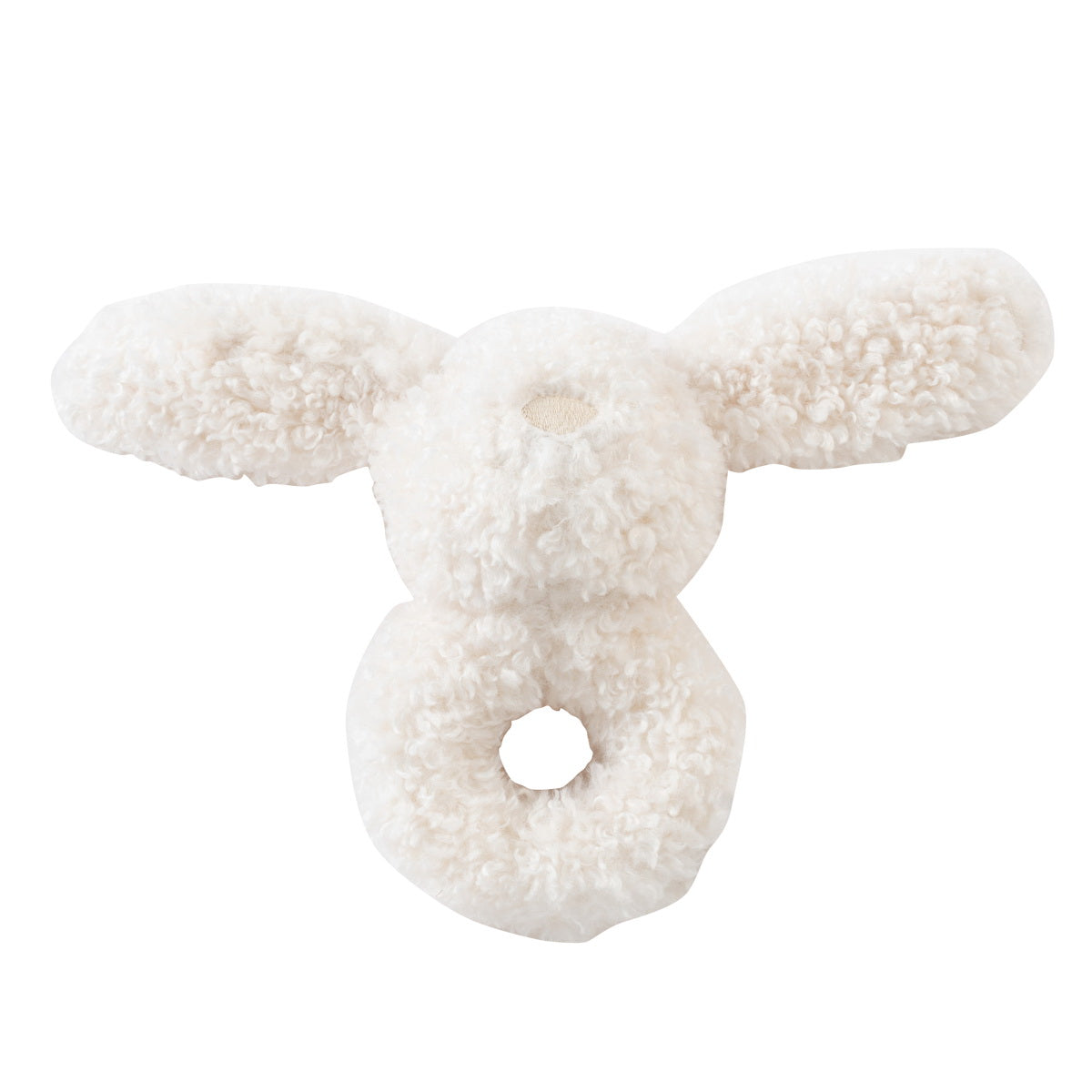 White Furry Friends Rattle