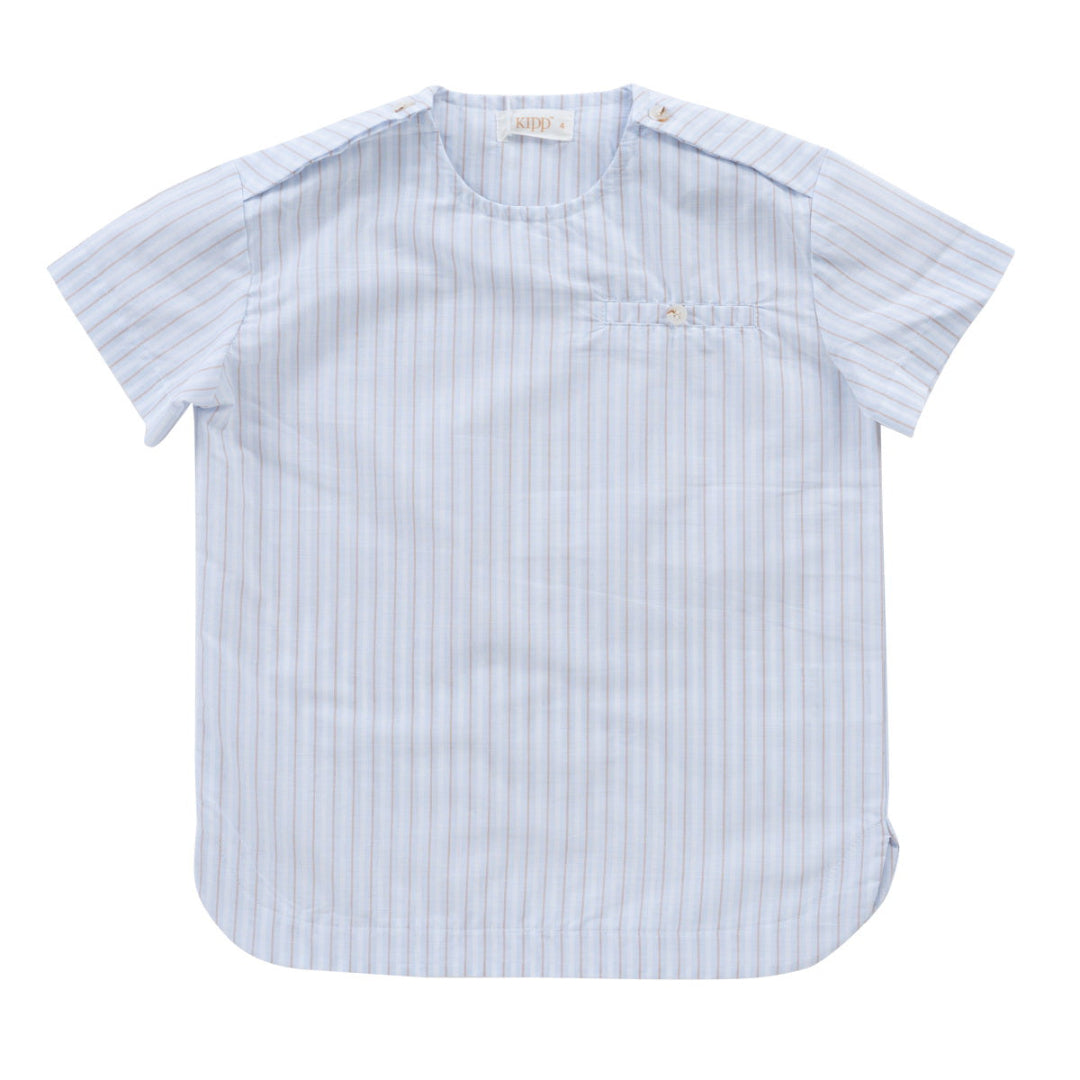 Light Blue Lucas Striped Top