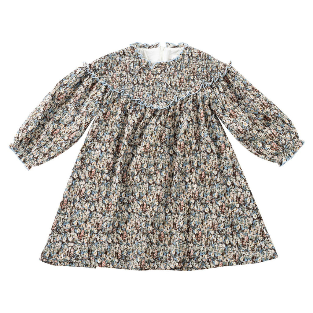 Liala Smock Tiered Two Tone Dress main image 1