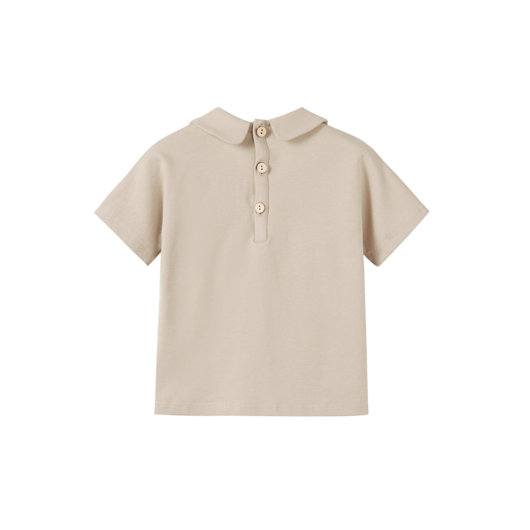 Tan Peter Pan Top