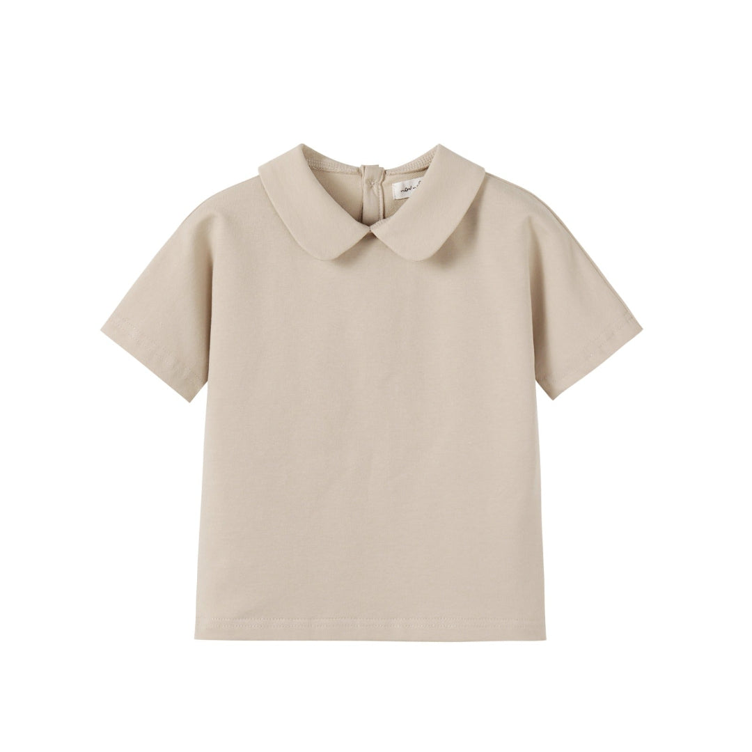 Tan Peter Pan Top