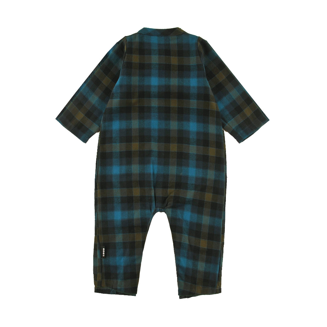 Check Baby Playsuit, Relaxed Fit