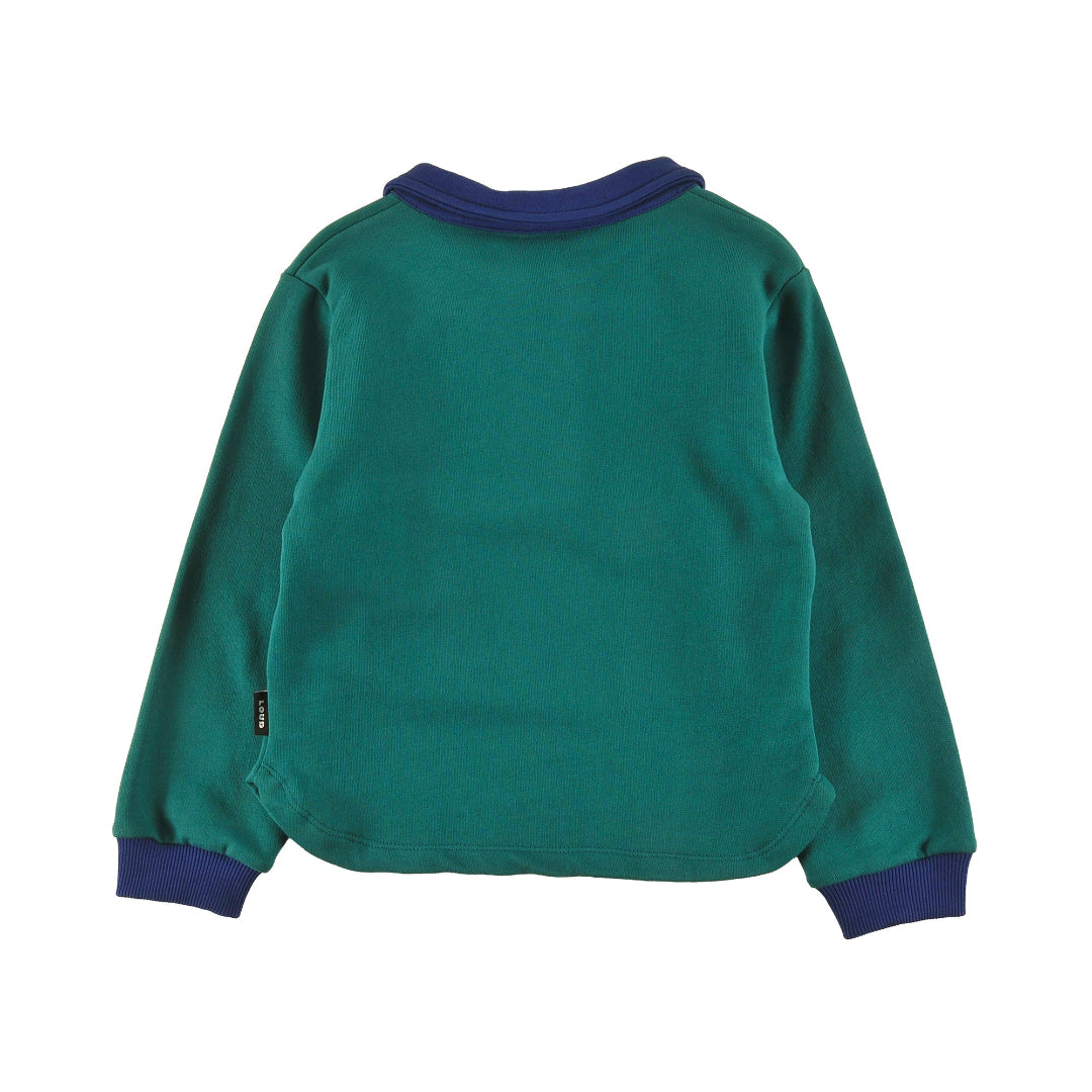 Green/ Navy Sweatshirt, Relaxed Fit