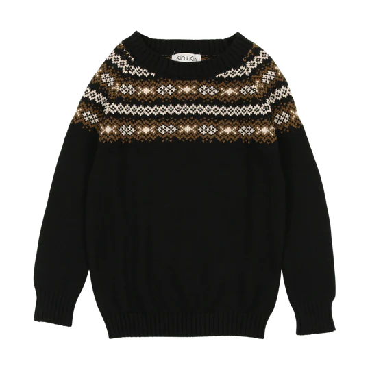 Black Jacquard Sweater