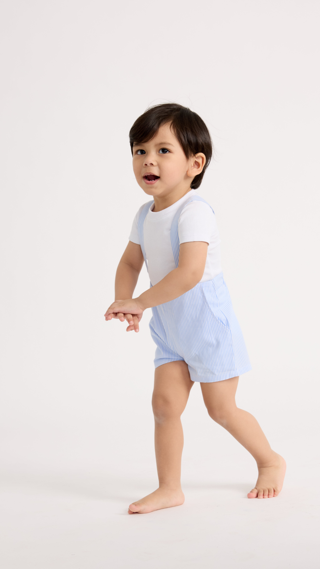 Blue Stripe Overalls