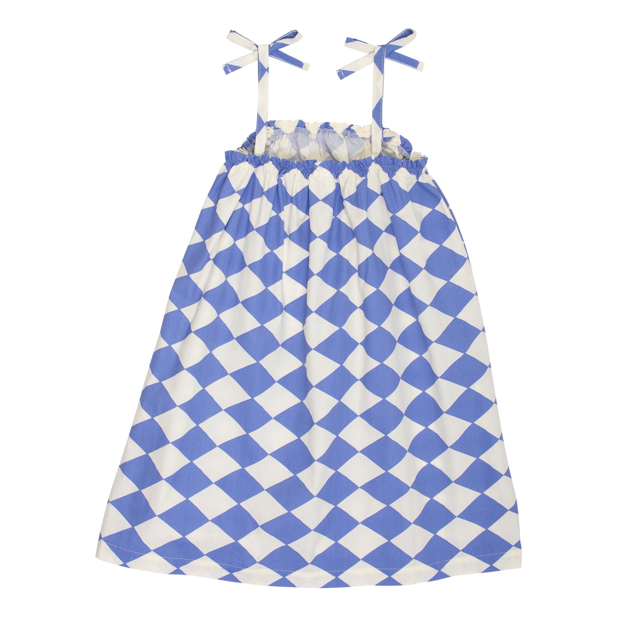 Deep Sea Blue Diamond Sundress