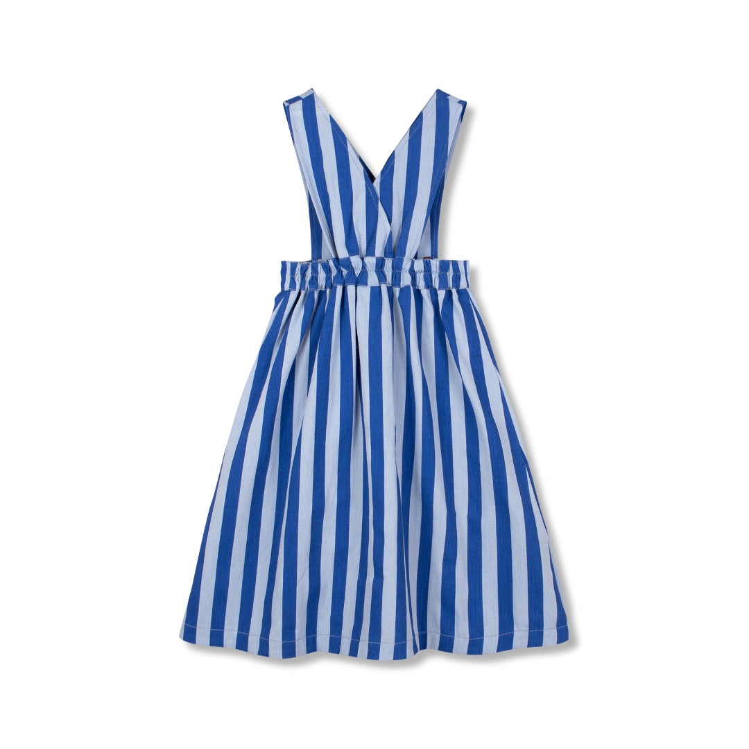Artists Blue Stripe Annka Long Pinafore