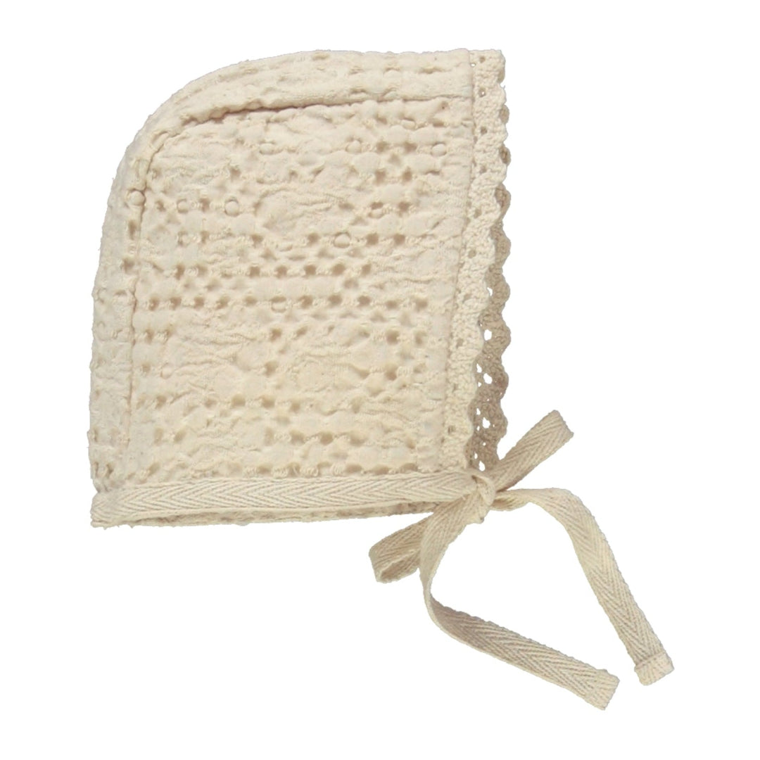 Natural Waffle Bonnet