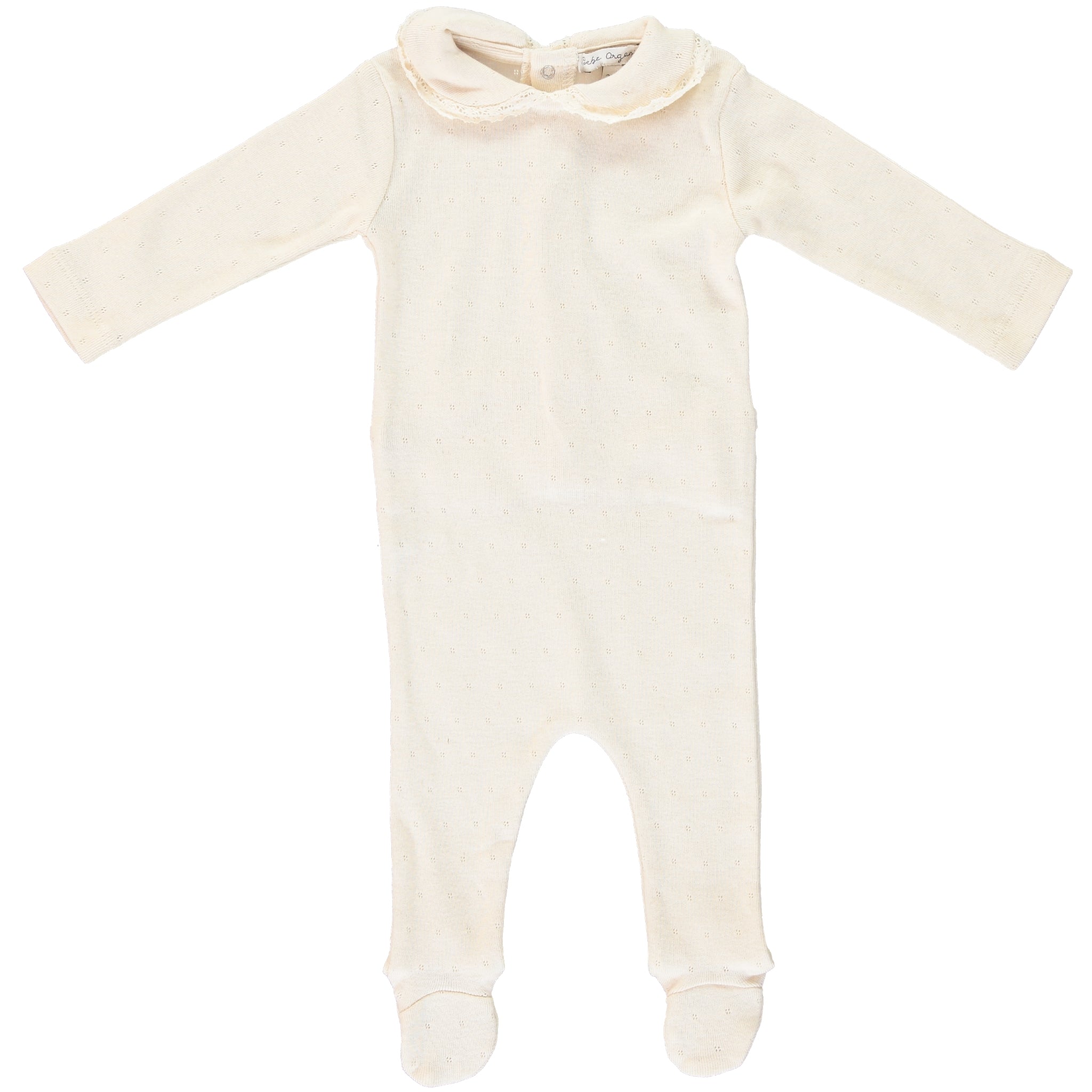 Natural Bebe Collar Overall