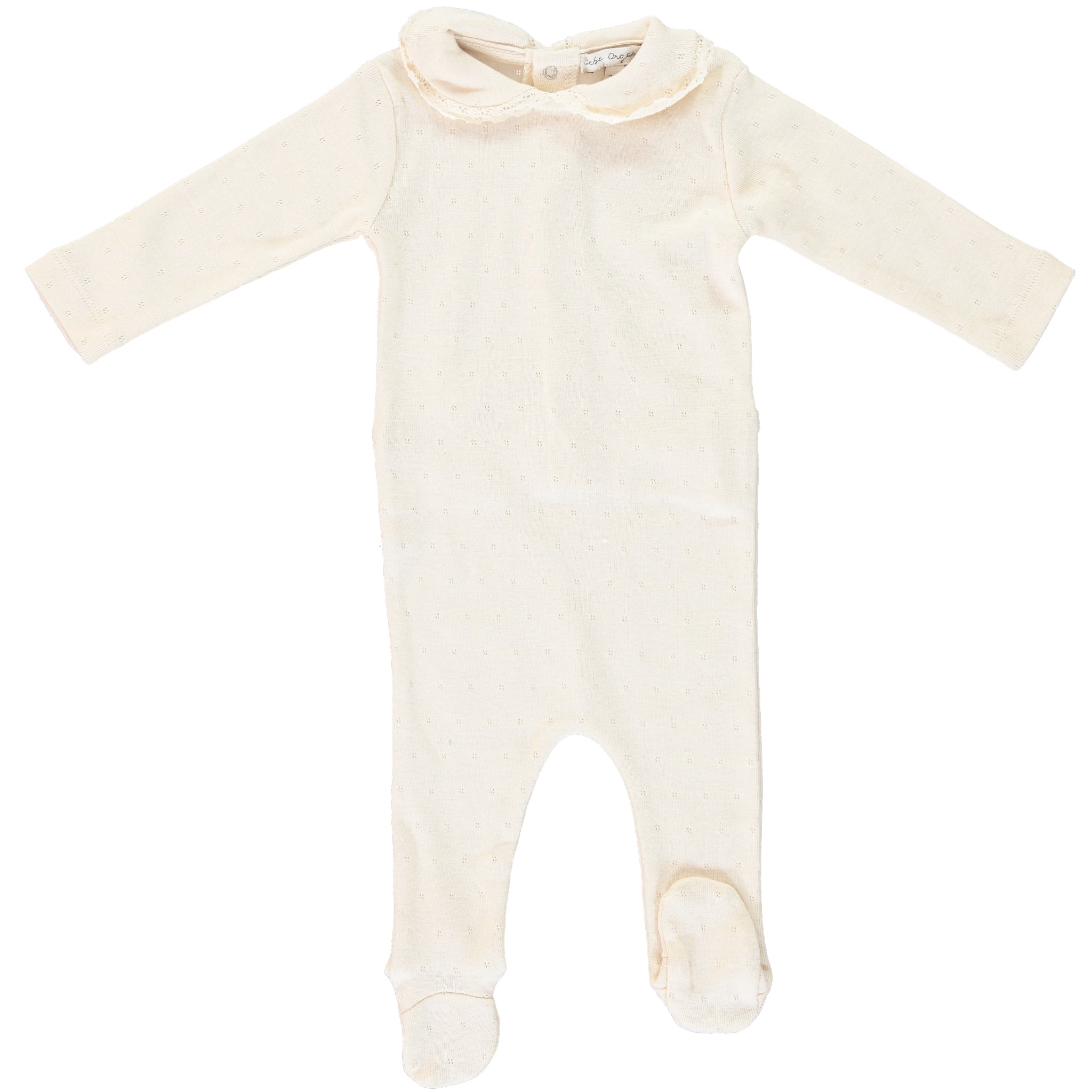 Natural Bebe Collar Overall