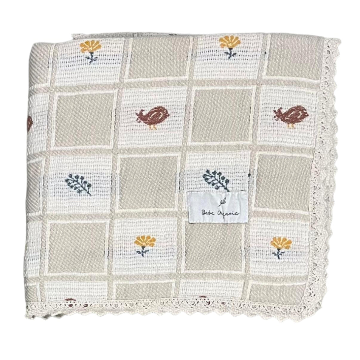 Earthy Patchwork Nature Blanket