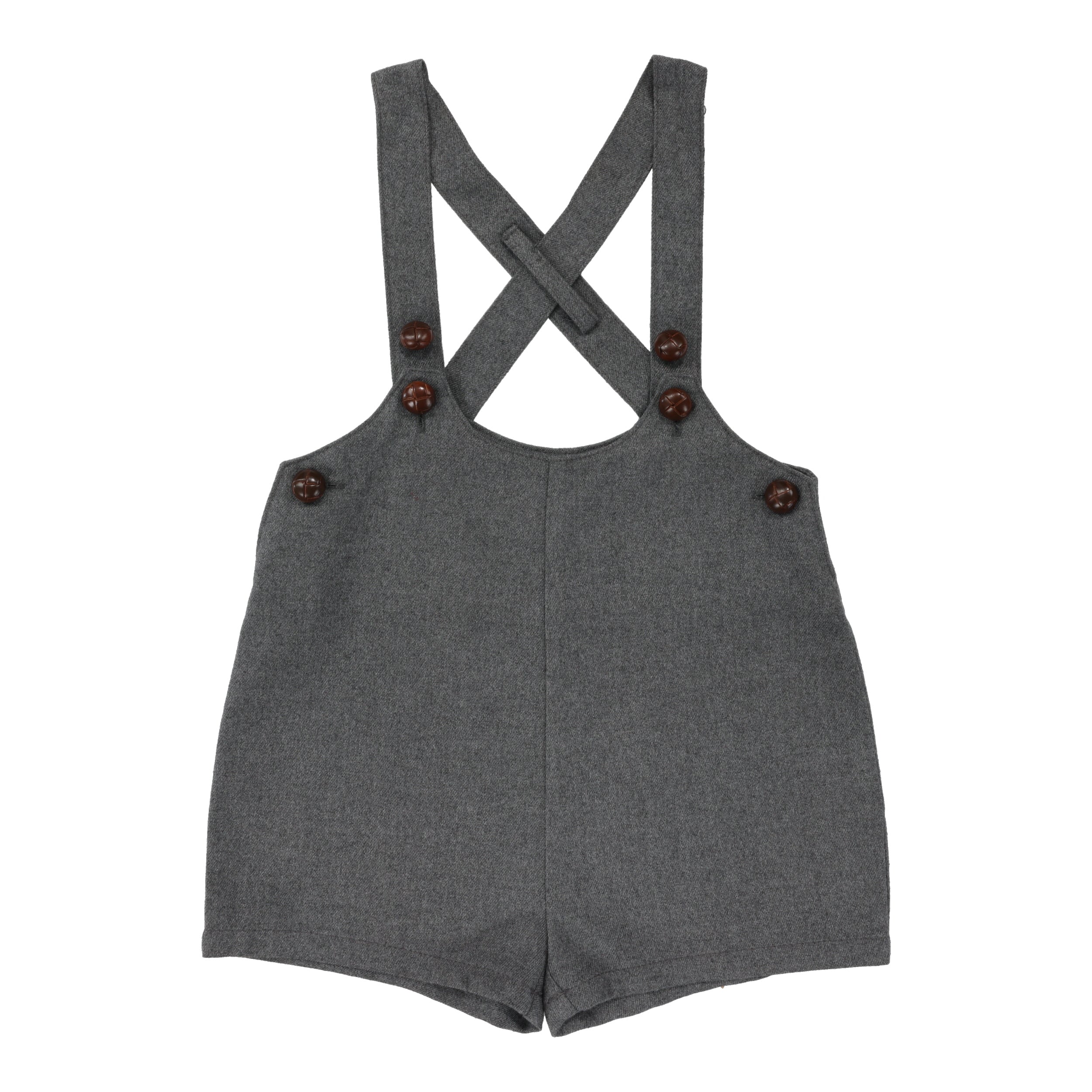 Grey Suspender Shorts