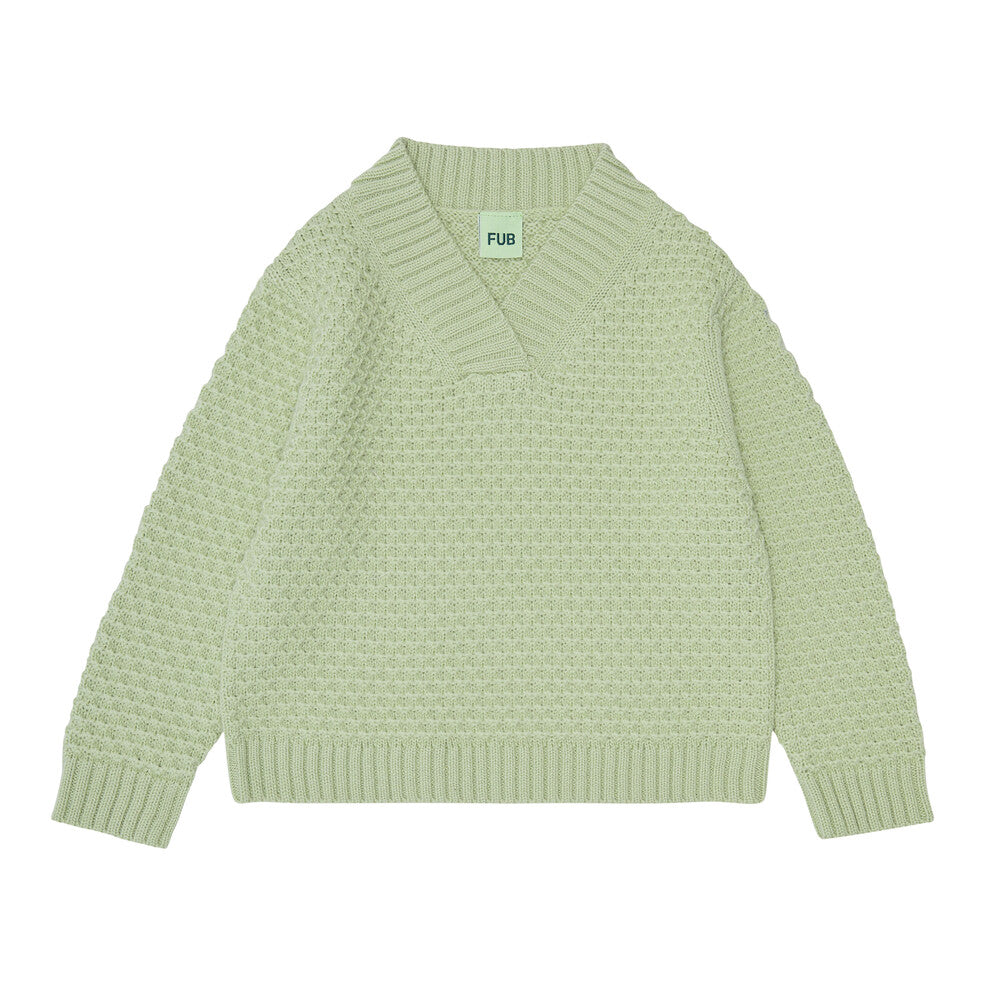 Pistachio V-Neck Sweater