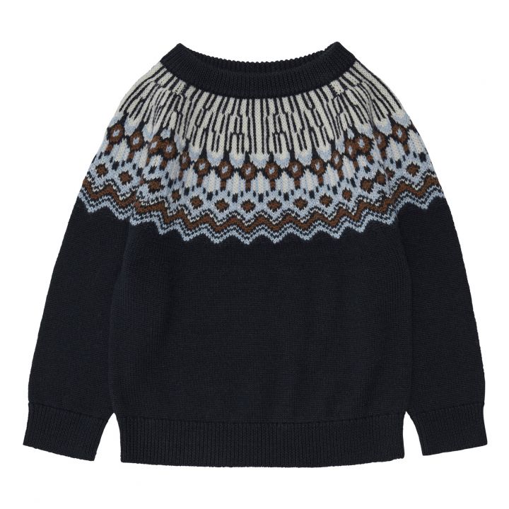 Dark Navy Fair Isle Sweater