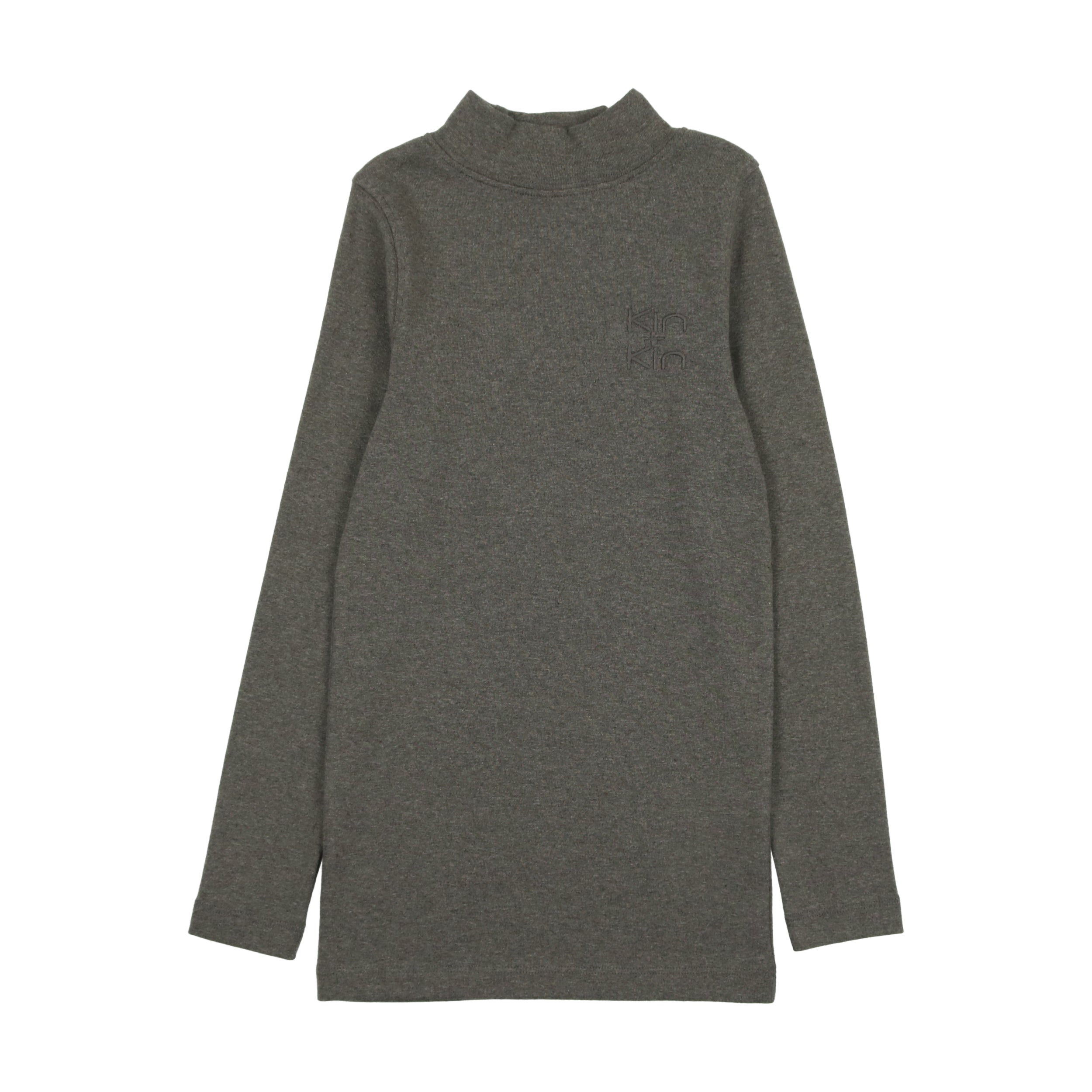 Heathered Grey Mock Turtleneck
