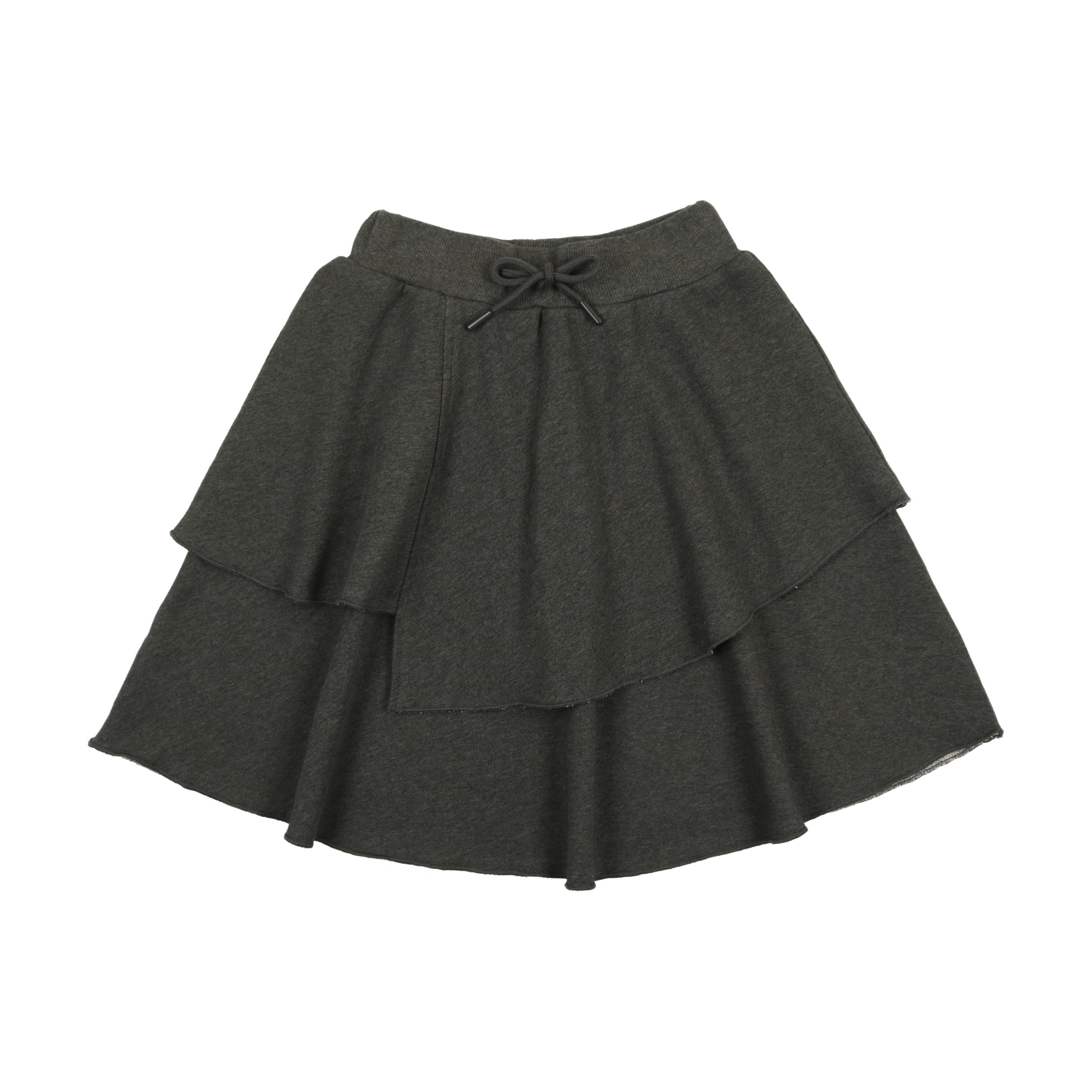 Heathered Grey Layered Skirt