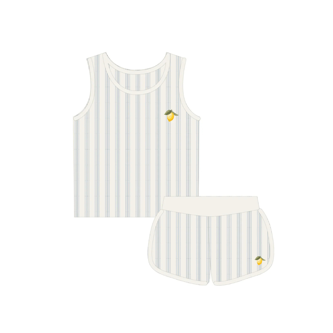 Lemon Fruit Collection Tank and shorts