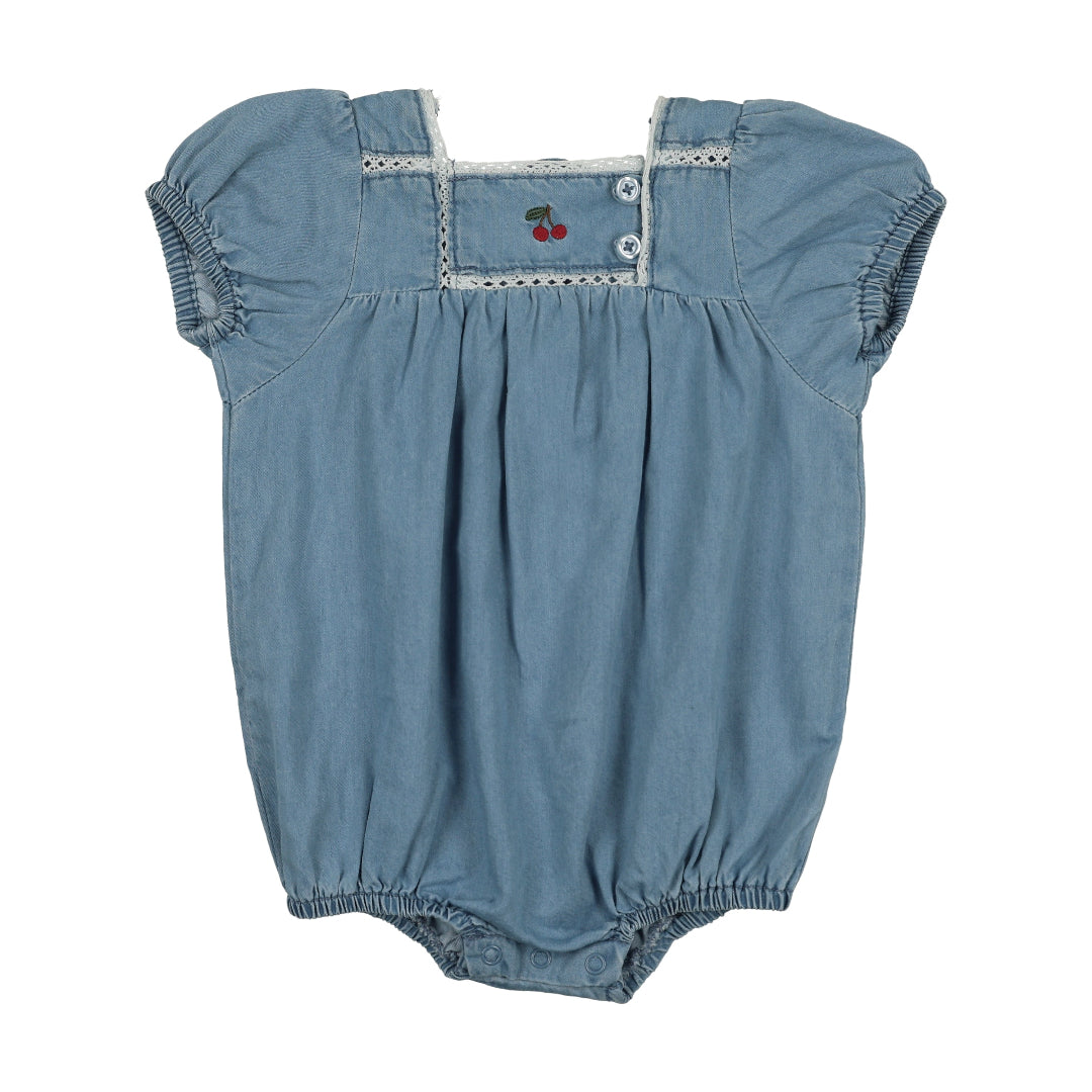 Blue Tencel Denim Capsule Girls Romper