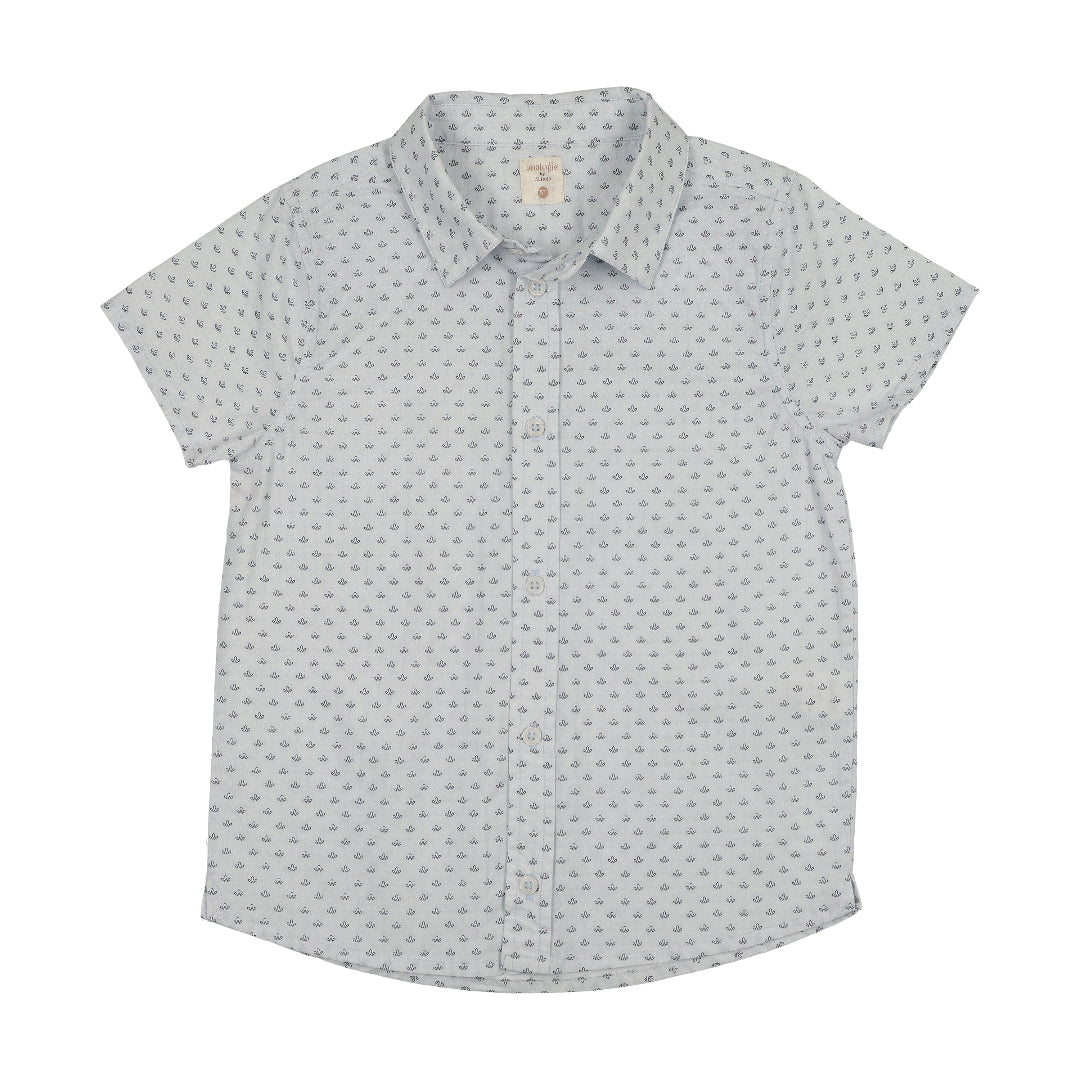 Clear Blue Leaf Mountain Meadow Shirt