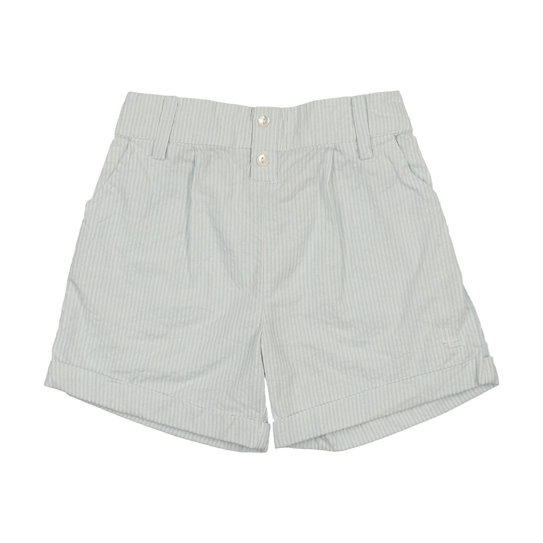 Clear Blue Tiny Stripe Mountain Meadow Shorts