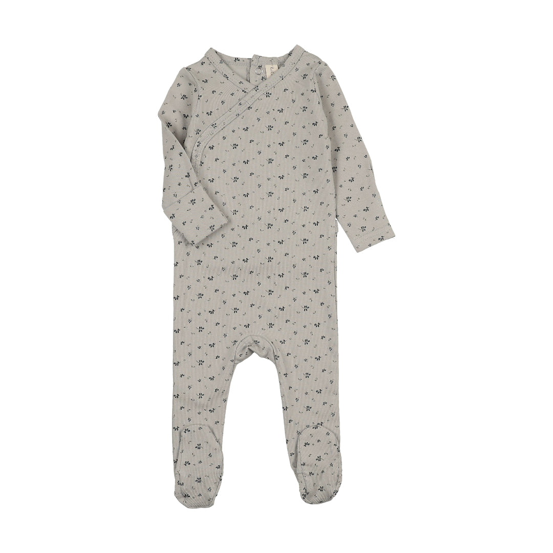 Lilette Pale Blue Printed Wrap Footie