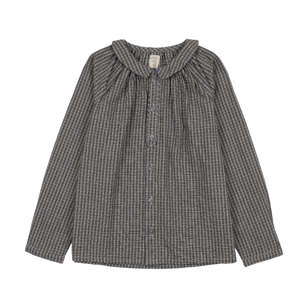 Soft Grey Plaid Edition Toddler Boys Shirt