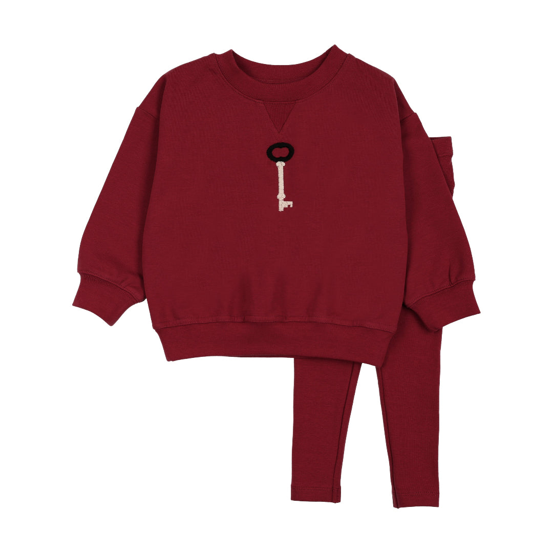 Deep Red Limited Capsule Sweatshirt Set