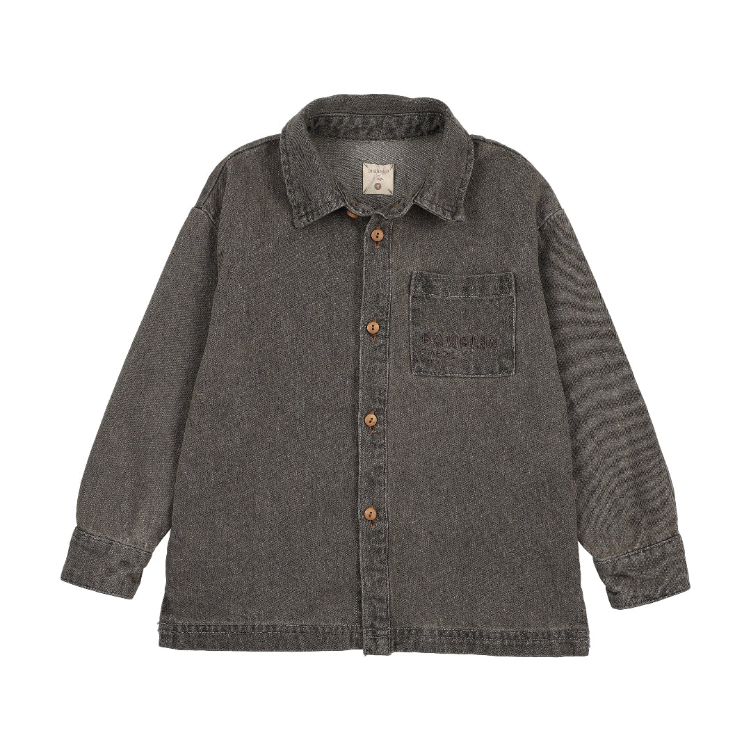 Grey Wash Denim Day Boys Shirt
