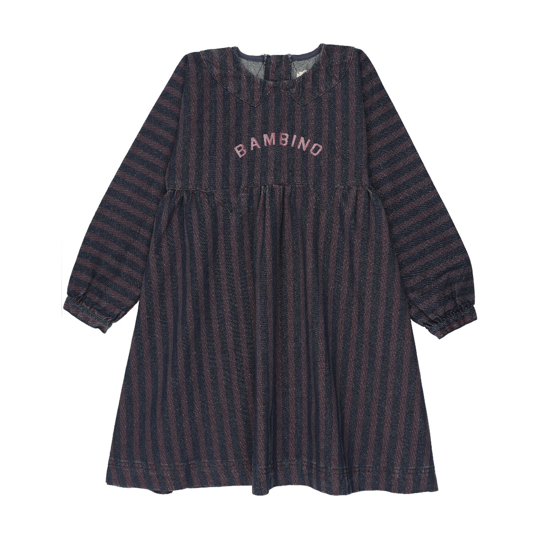 Denim/Burgundy Denim Day Dress