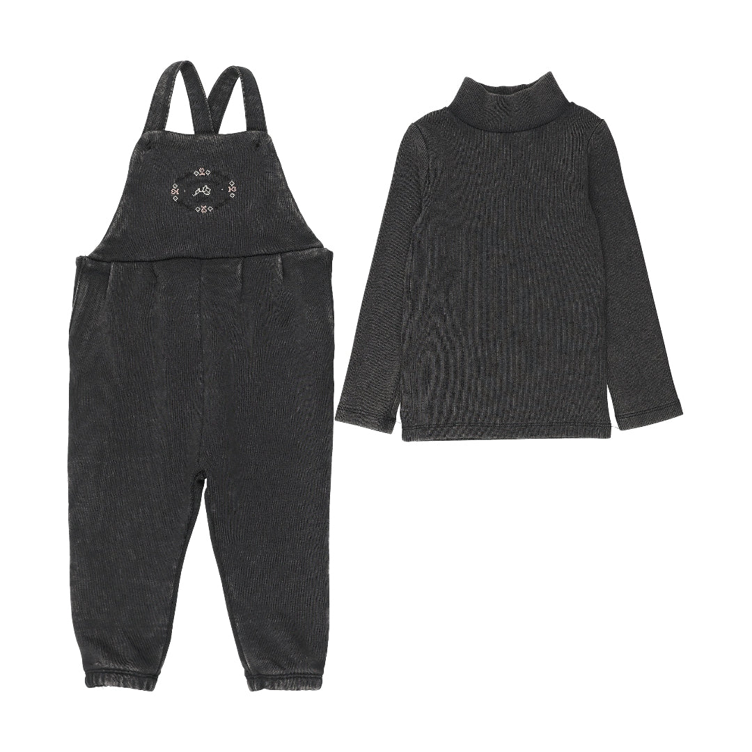 Off Black Stitch Studio Girls Toddler Set