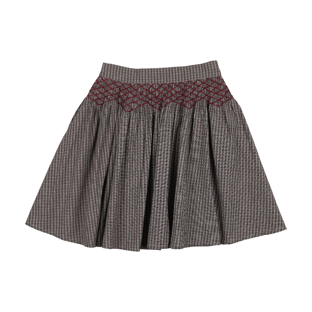 Soft Grey Plaid Edition Girls Skirt