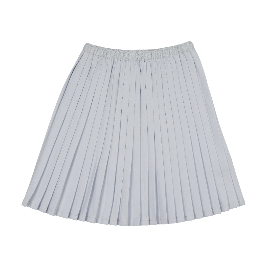Clear Blue Knife Pleated Skirt