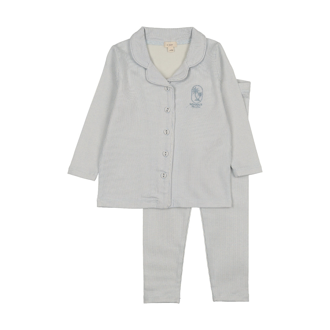 Blue Sailor Stripe Lounge Set