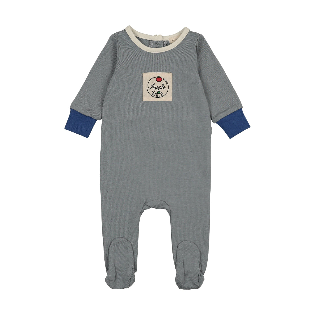 Blue Colorblock Footie
