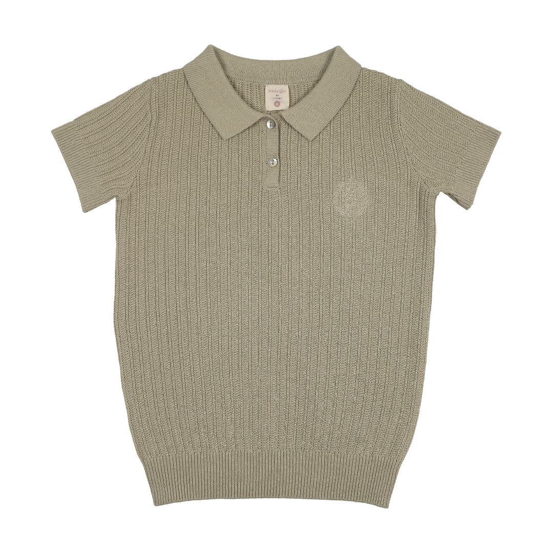 Shrub Green Knit Polo