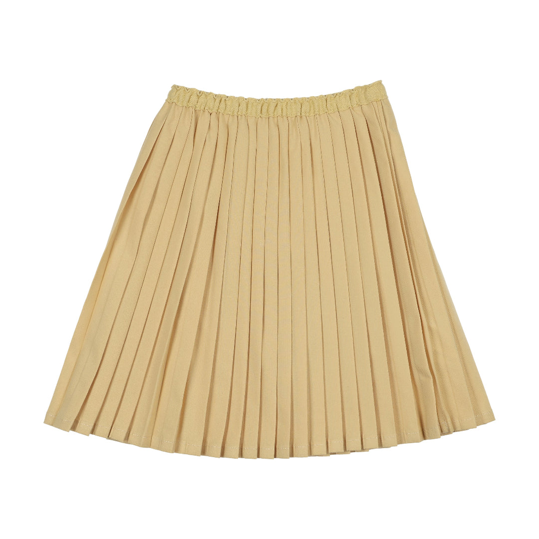 Sunny Yellow Knife Pleated Skirt