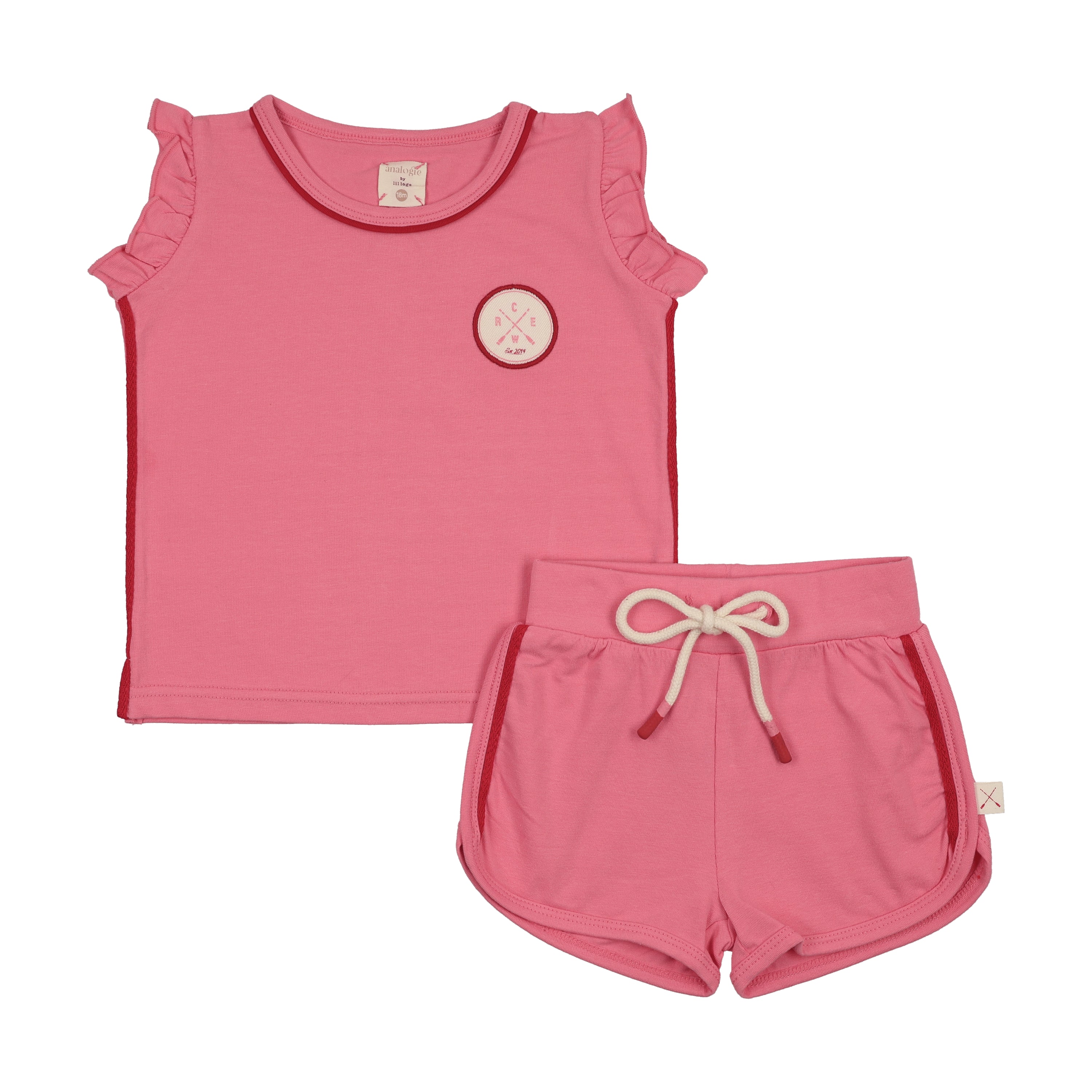 Fresh Pink Boating Crew Girls Set