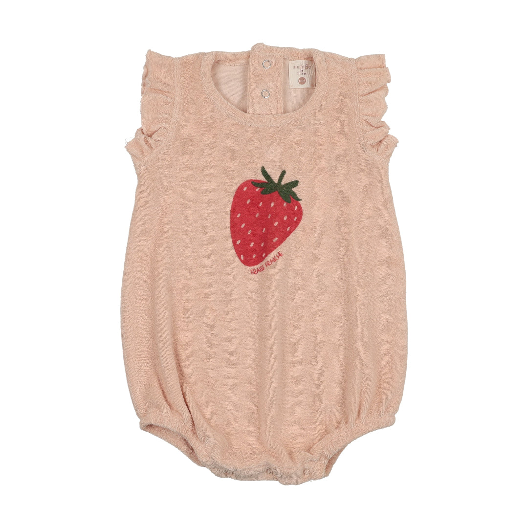 Light Berry Strawberry Romper