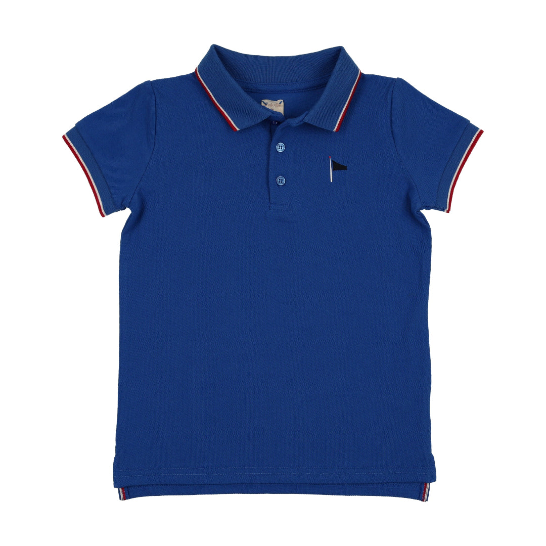 Electric Blue Outerfield Boys SS Polo