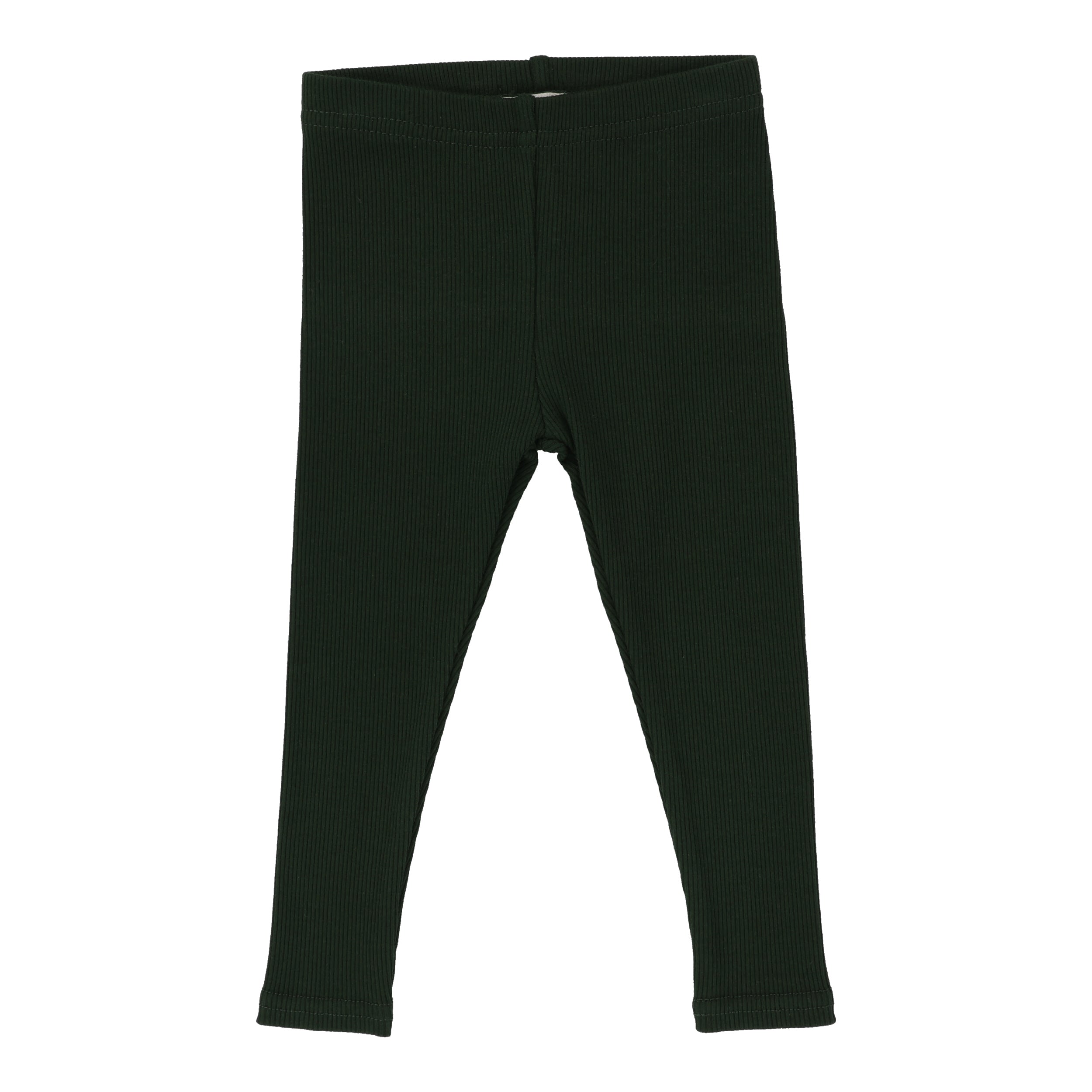 Green Ribbed Leggings
