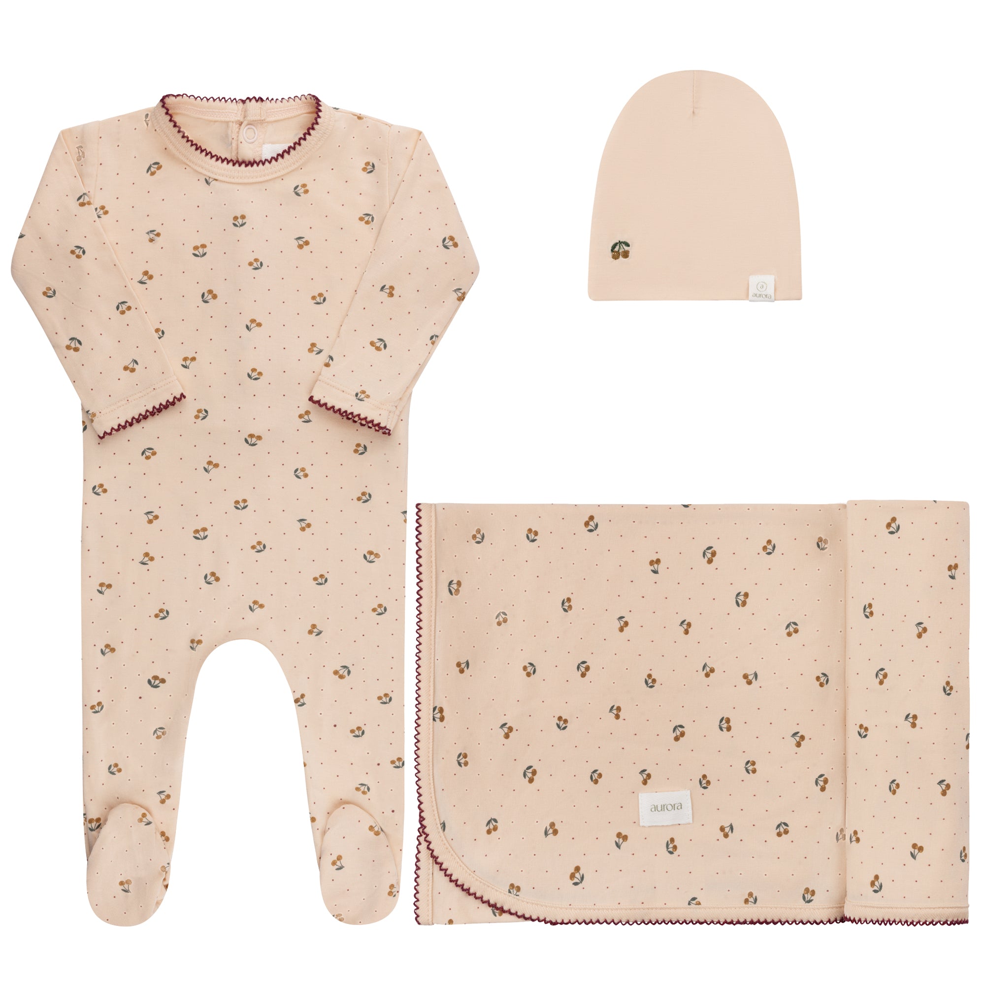 Pink Modal Cherry Print Collection Take Me Home Set