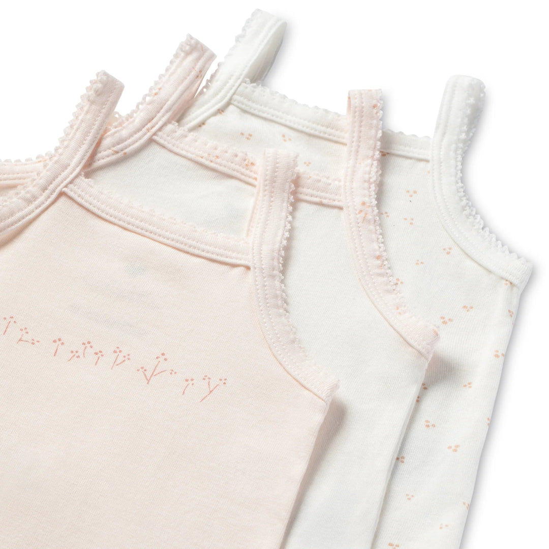 Colored Print Baby Girl Undershirts