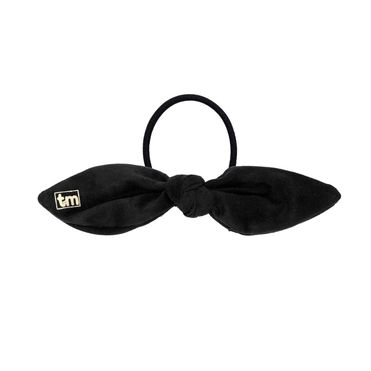 Black Suede Tie Pony Holder