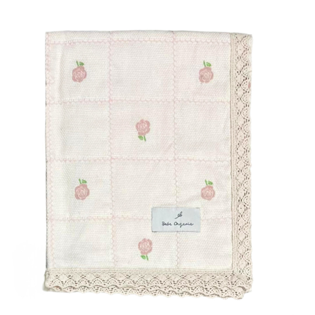 Mauve Pink Rosie Jacquard Blanket