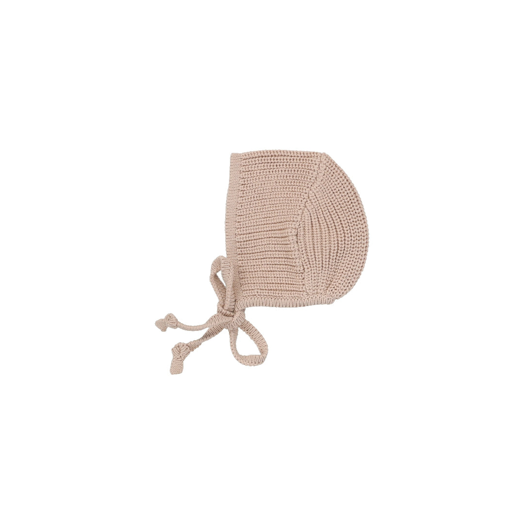Blush Chunky Knit Bonnet
