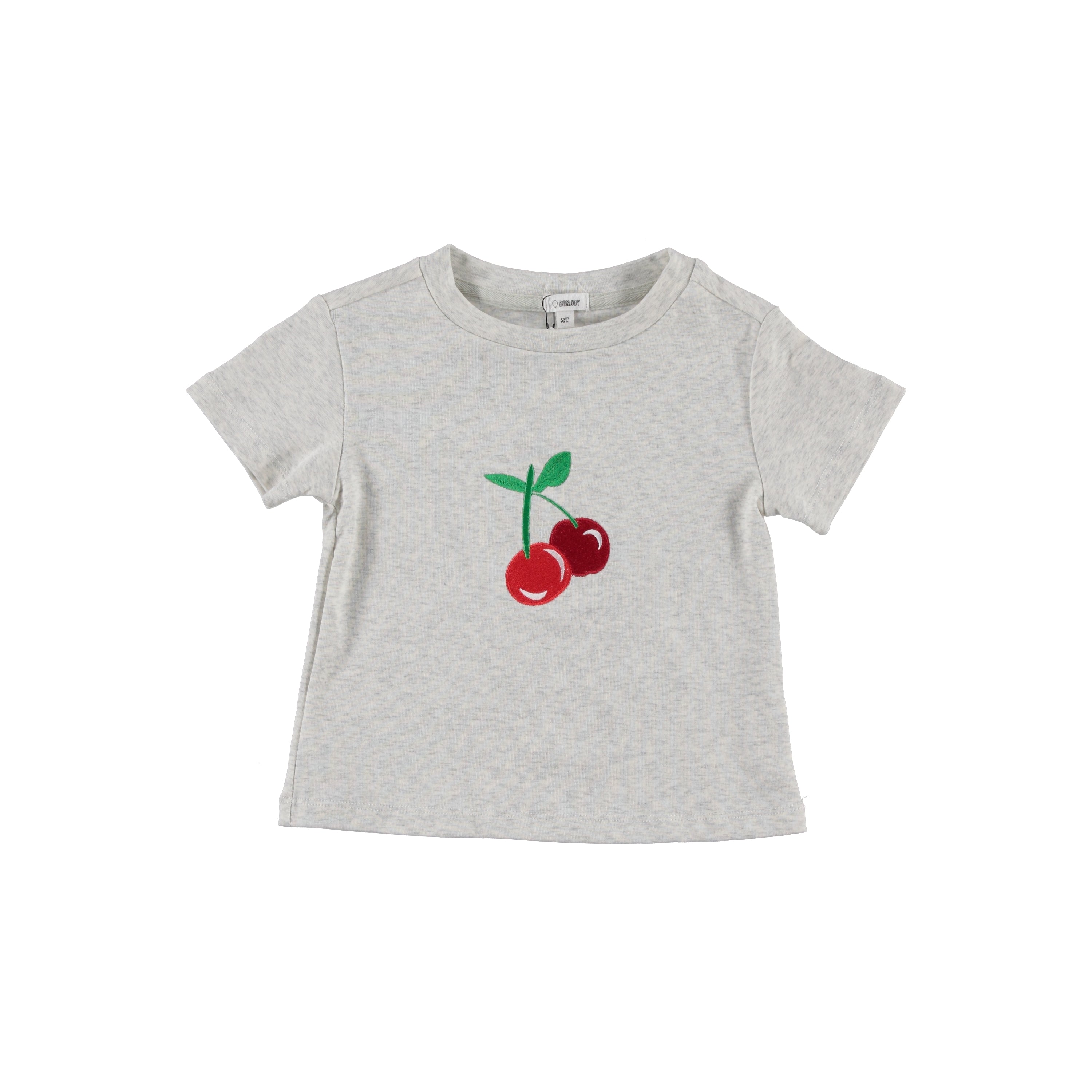 Heather Grey Cherry Short Sleeve Tee