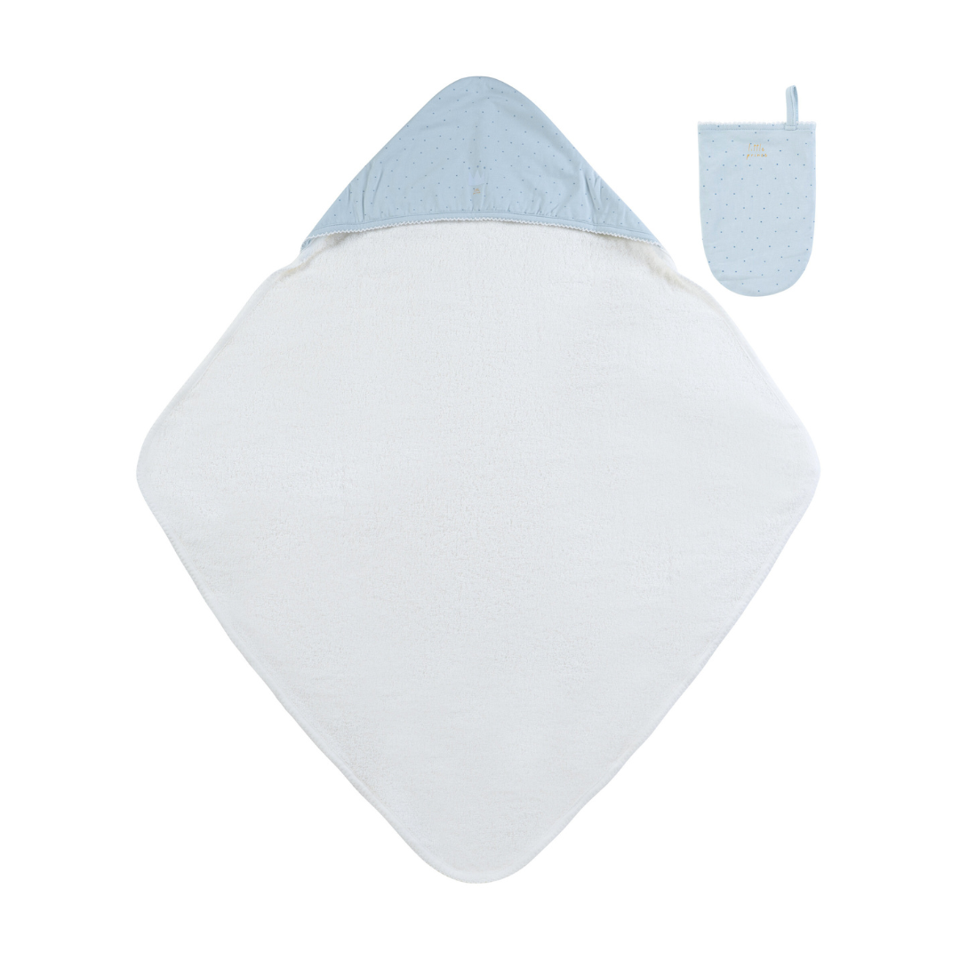Blue Little Crown Towel + Mit Set